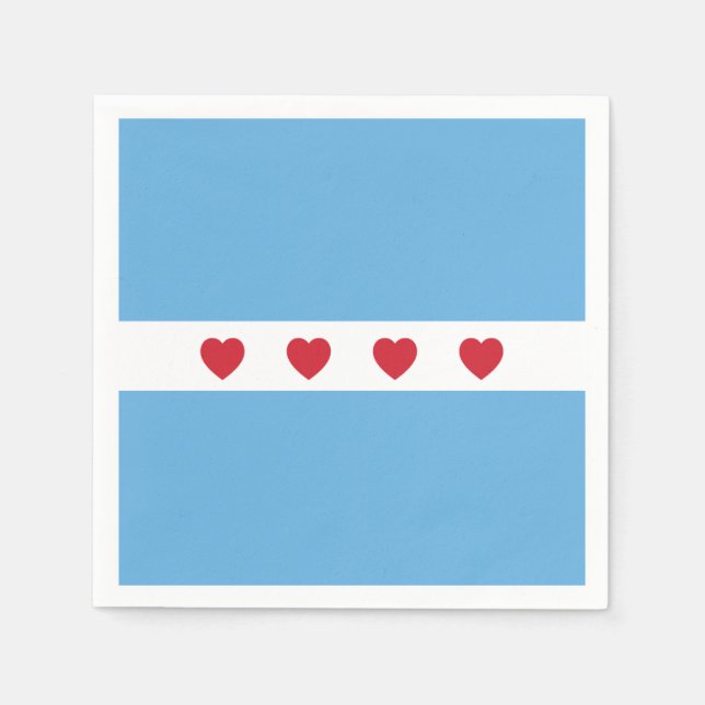 Chicago Kärlek | Napkins | PAPPRA Pappersservett (Framsidan)