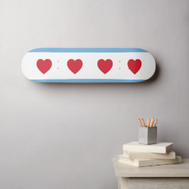 Chicago Kärlek | Skattbord Skateboard Bräda 19,5 Cm