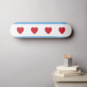 Chicago Kärlek Skattbord Skateboard Bräda 19,5 Cm