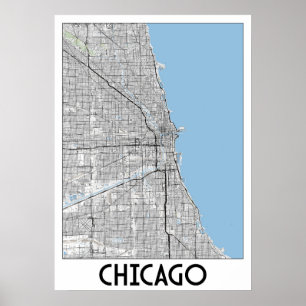 Chicago karta poster