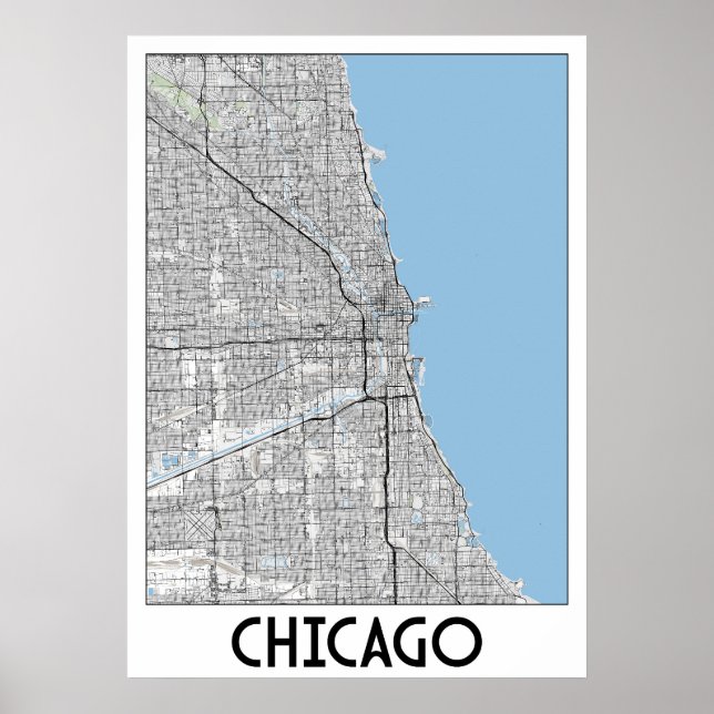 Chicago karta poster (Framsidan)