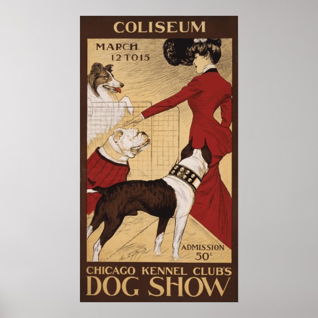 Chicago Kennel Klubbs Hund Show 1902 Poster (Framsidan)