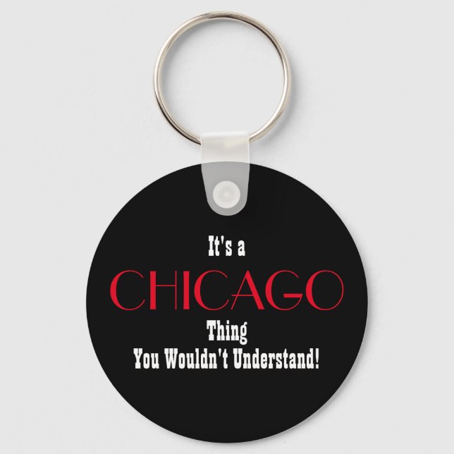 Chicago Keychain Nyckelring (Framsida)