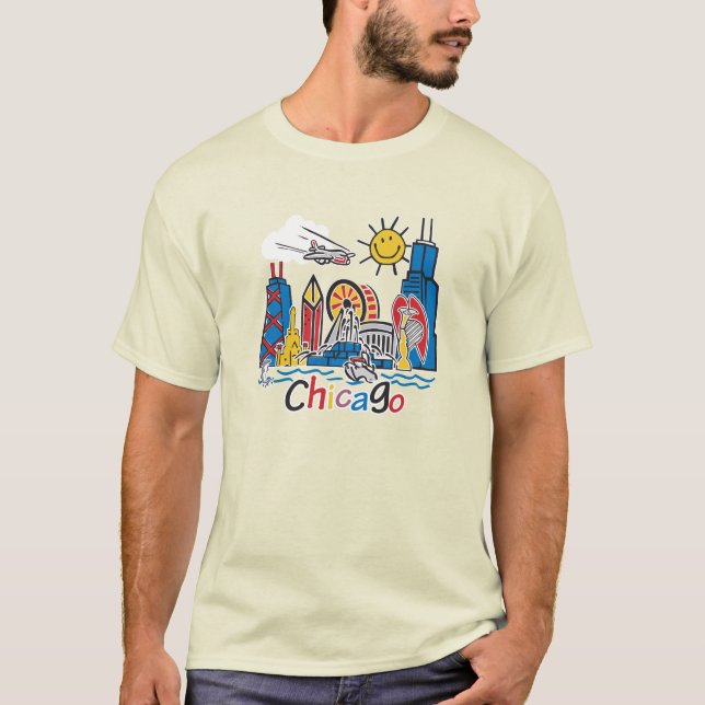 Chicago Kids Mörk Tee Shirt (Framsida)