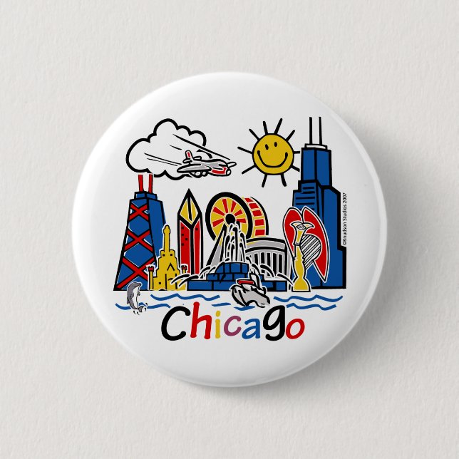Chicago Kids Skyline Knapp (Framsida)