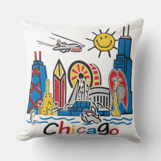 Chicago Kids Skyline Kudde
