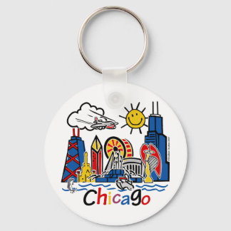Chicago Kids Skyline Nyckelring