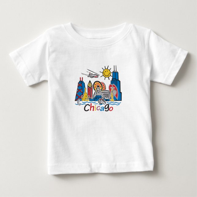 Chicago Kids Skyline Tee (Framsida)