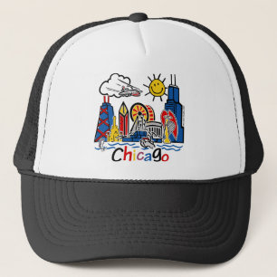 Chicago Kids Skyline Truckerkeps