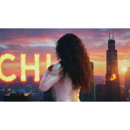 CHICAGO - KVINNLIG HJÄLTE CANVASTRYCK