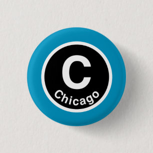 Chicago L Chicago blålinjen Knapp