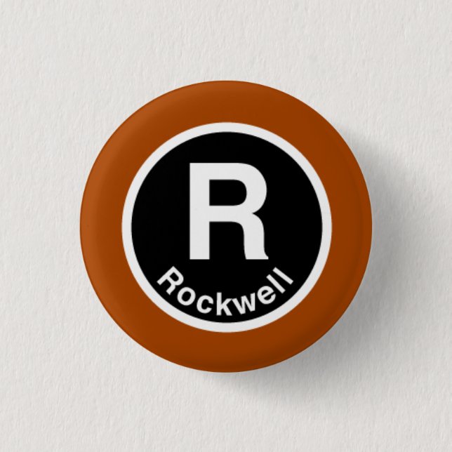 Chicago L den Rockwell bruntet fodrar Knapp (Framsida)