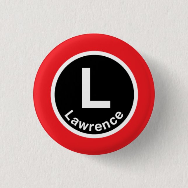 Chicago L Lawrence röd linje Knapp (Framsida)