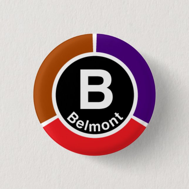 Chicago L röda/bruntet/lilor Belmont fodrar Knapp (Framsida)