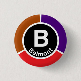 Chicago L röda/bruntet/lilor Belmont fodrar Knapp