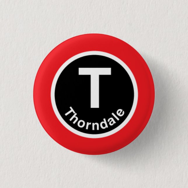 Chicago L Thorndale röd linje Knapp (Framsida)