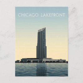 Chicago Lakefront: Modern Tower Vykort