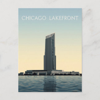 Chicago Lakefront: Modern Tower Vykort
