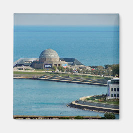 Chicago Lakefront Planetarium Photo Magnet