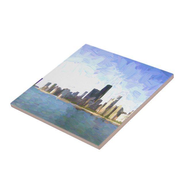 Chicago Liquified Paint Kakelplatta (Sidan)
