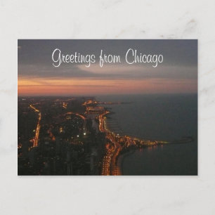 chicago ljus vykort