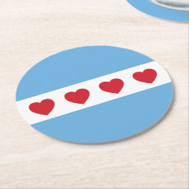 Chicago Love | Coaster | Papper Underlägg Papper Rund
