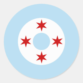 Chicago Luft Force (Fighter Vinge) Roundel Runt Klistermärke