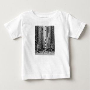 Chicago Madison Street Grayscale Baby T-Shirt