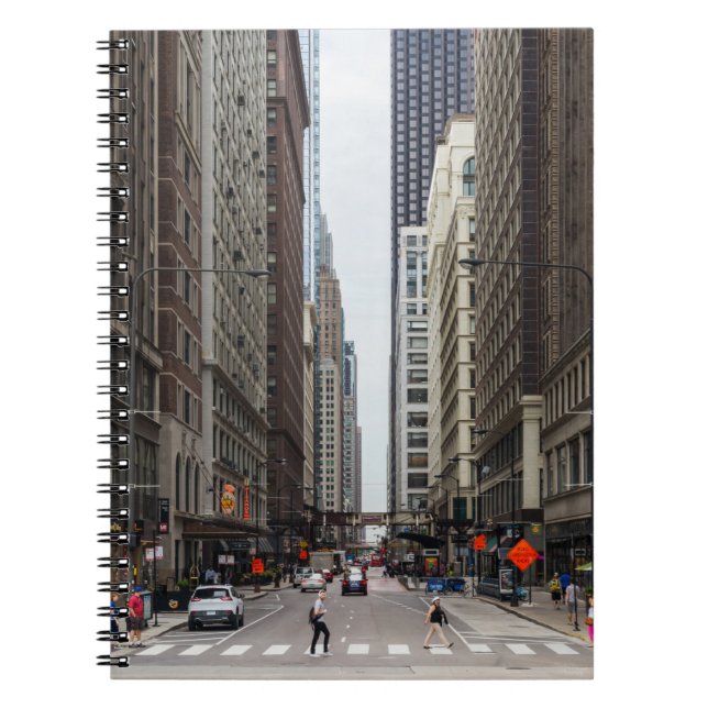Chicago Madison Street Notebook Anteckningsbok (Framsidan)