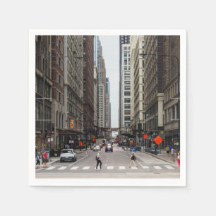 Chicago Madison Street Papper Napkins Pappersservett