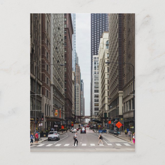 Chicago Madison Street Postcard Vykort (Framsida)