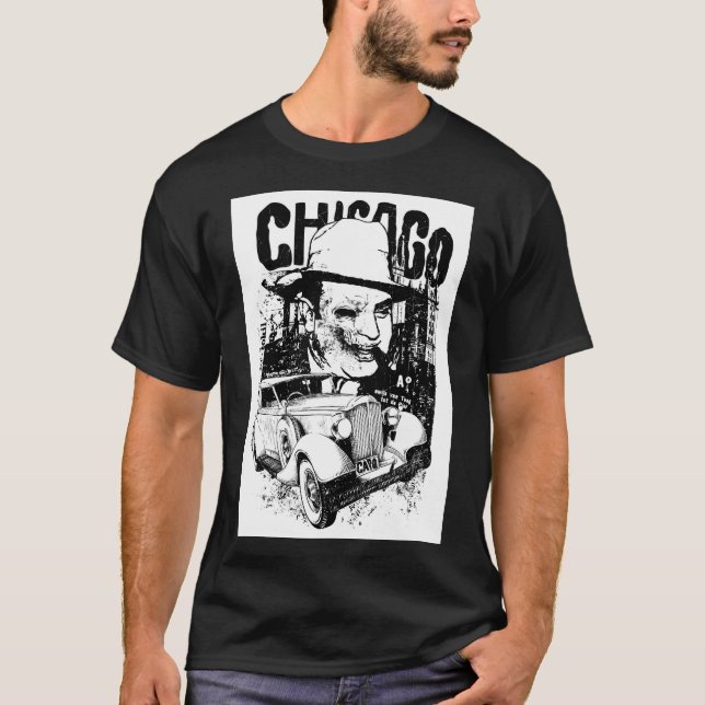 Chicago Mafia Vintage T Shirt (Framsida)