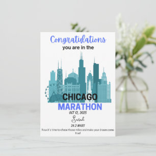 Chicago Marathon 2025 Acceptans Löparpresent