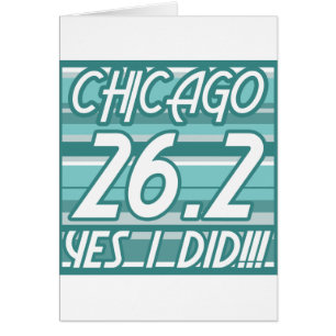 Chicago maraton hälsningskort