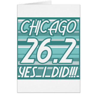 Chicago maraton hälsningskort