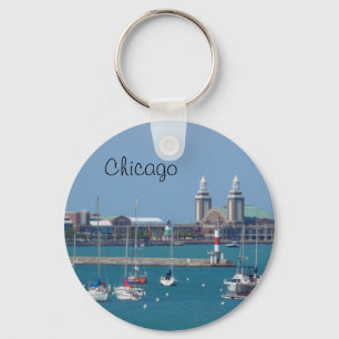 Chicago marinpir nyckelring