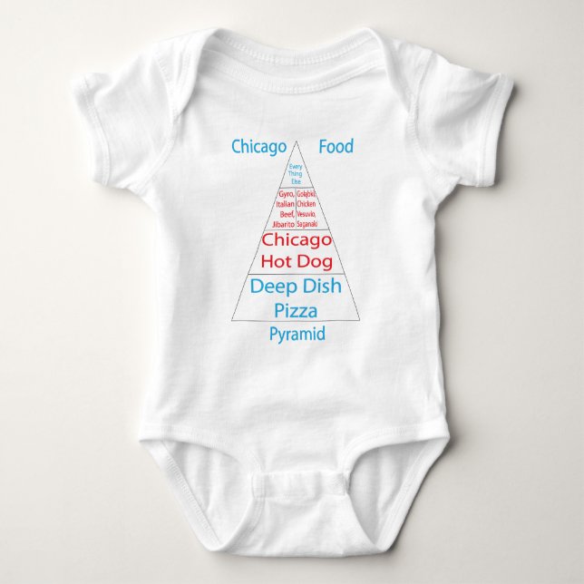 Chicago matpyramid tee shirt (Framsida)