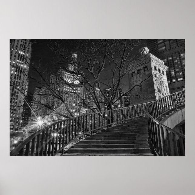 Chicago Michigan Ave Poster (Framsidan)