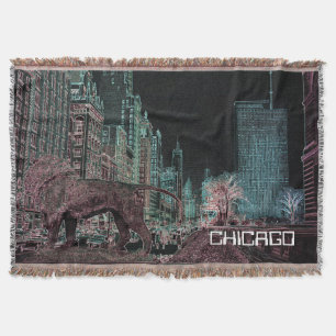 CHICAGO MICHIGAN AVENUE @ ART MUSEUM 1967 NEON FILT
