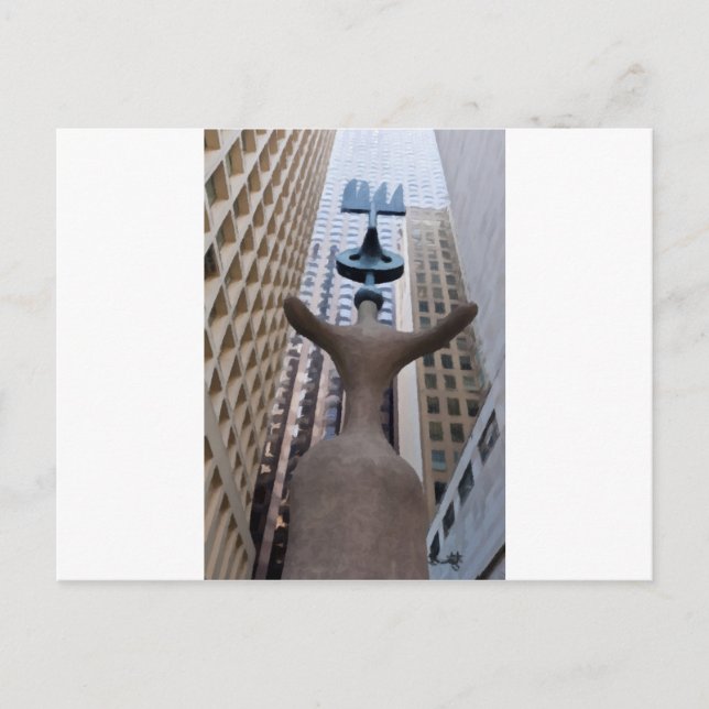 Chicago Miro Sculpture Vykort (Framsida)