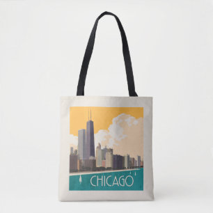 Chicago Modern Skyline Tygkasse