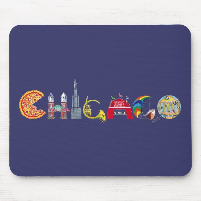 Chicago mousepad musmatta (Framsidan)