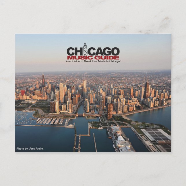Chicago Music Guide Postcard #3 Vykort (Framsida)