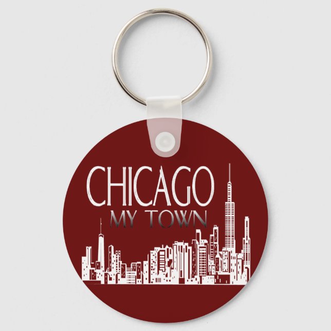 Chicago My Town Nyckelring (Framsida)