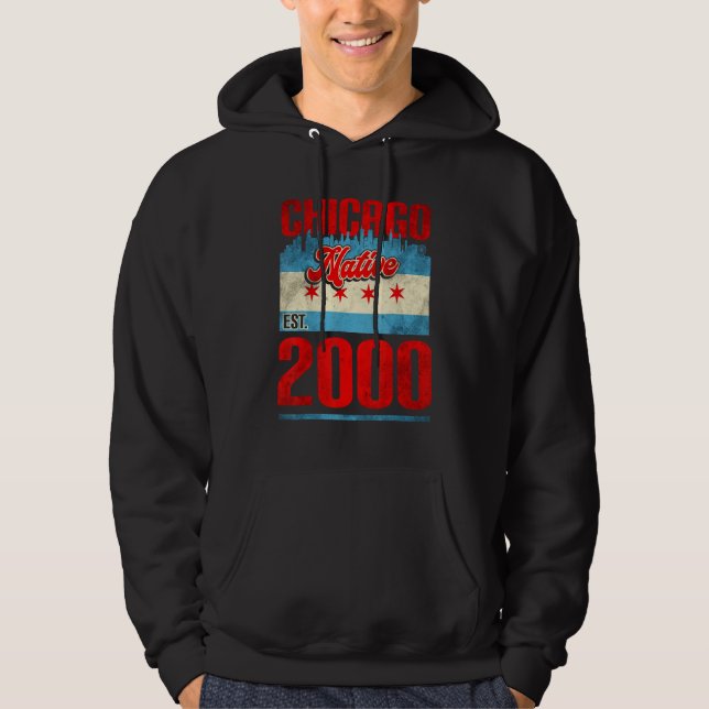 Chicago Native Est 2000 Hoodie (Framsida)