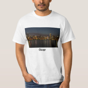 Chicago Night Cityscape T Shirt