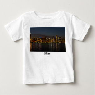 Chicago Night Cityscape T Shirt