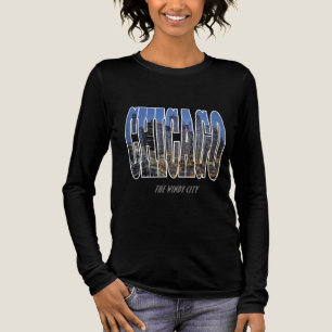 Chicago Night Skyline T Shirt