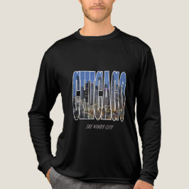 Chicago Night Skyline T Shirt
