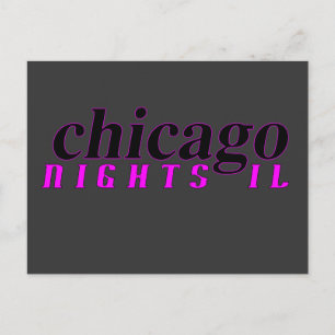 Chicago Nights-vykort Vykort